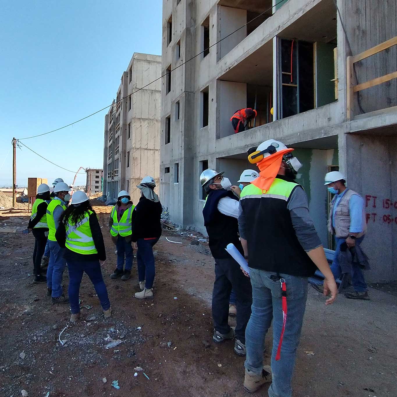 Visita en avances de obras